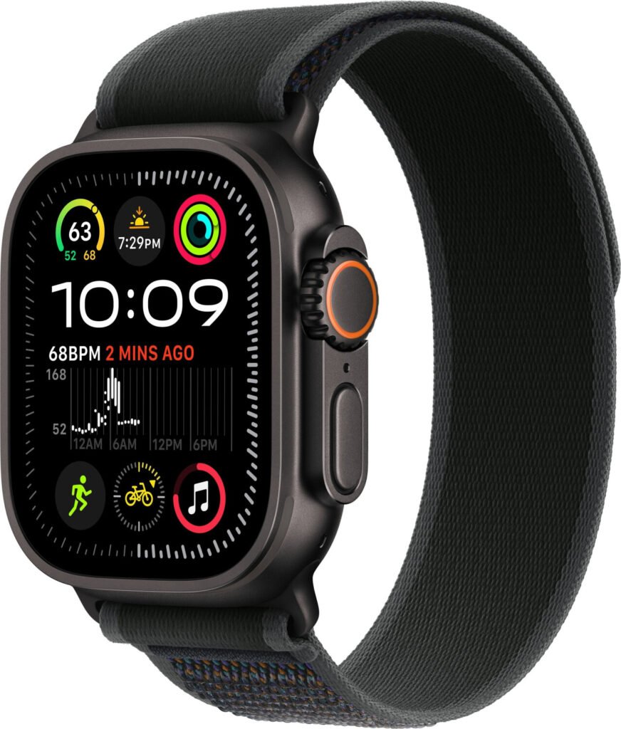 Apple Watch Ultra 2 (2024) titanio negro correa Loop Trail negra M/L