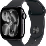 Apple Watch Series 11 GPS 42 mm aluminio negro azabache correa deportiva negra S/M - Nuevo