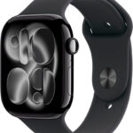 Apple Watch Series 11 GPS 46 mm aluminio negro azabache correa deportiva negra S/M - Nuevo