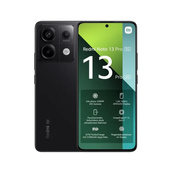Xiaomi Redmi Note 13 PRO 5G 512GB Negro Nuevo