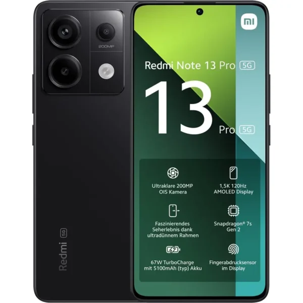 Xiaomi Redmi Note 13 Pro 5G 8GB 256GB negro Nuevo