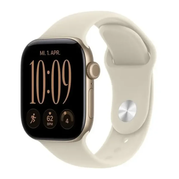 Apple Watch Series 12 GPS 42mm aluminio dorado claro correa deportiva arena S/M - Nuevo