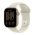 Apple Watch Series 12 GPS 42mm aluminio dorado claro correa deportiva arena S/M - Nuevo