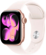Apple Watch Series 11 5G 42 mm aluminio oro rosa correa deportiva rosa rubor S/M - Nuevo