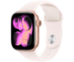 Apple Watch Series 11 5G 42 mm aluminio oro rosa correa deportiva rosa rubor S/M - Nuevo - Imagen 2