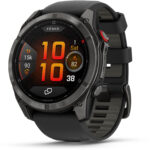 Garmin fenix® 8 Pro 51mm AMOLED Sapphire Carbon grey DLC titanium Black/pebble grey silicone band - Nuevo