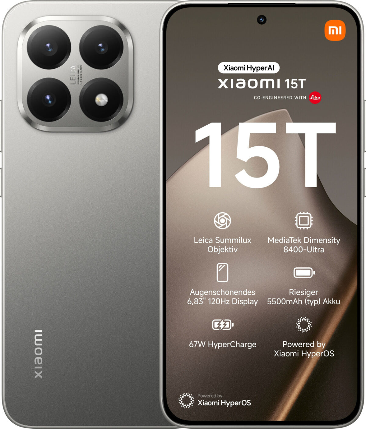 Xiaomi 15T 256GB gris - Nuevo europeo - Imagen 1