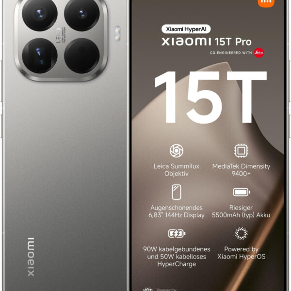 Xiaomi 15T Pro 256GB gris - Nuevo