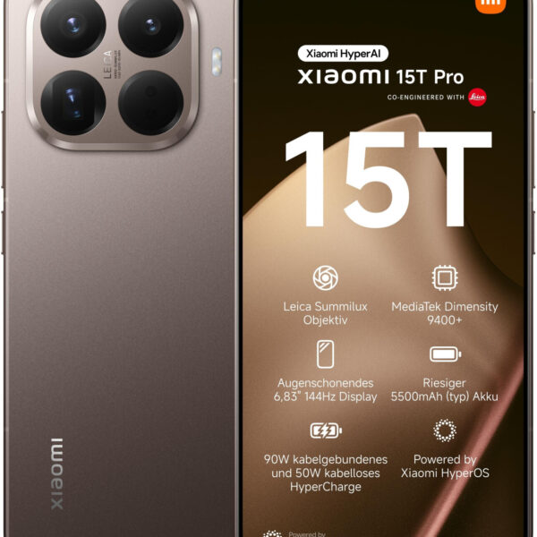 Xiaomi 15T Pro 256GB marrón - Nuevo europeo