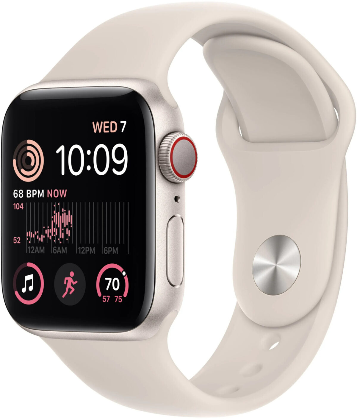 Apple Watch SE 2022 4G 40 mm aluminio beige correa deportiva beige