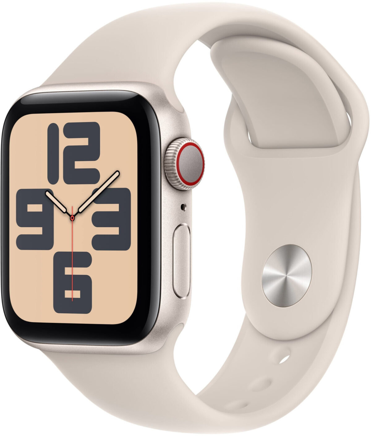 Apple Watch SE 2022 4G 40 mm blanco estrella correa deportiva blanco estrella M/L