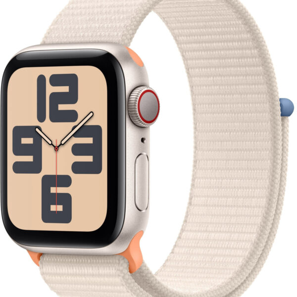 Apple Watch SE 2022 4G 40 mm blanco estrella correa Loop deportiva blanco estrella
