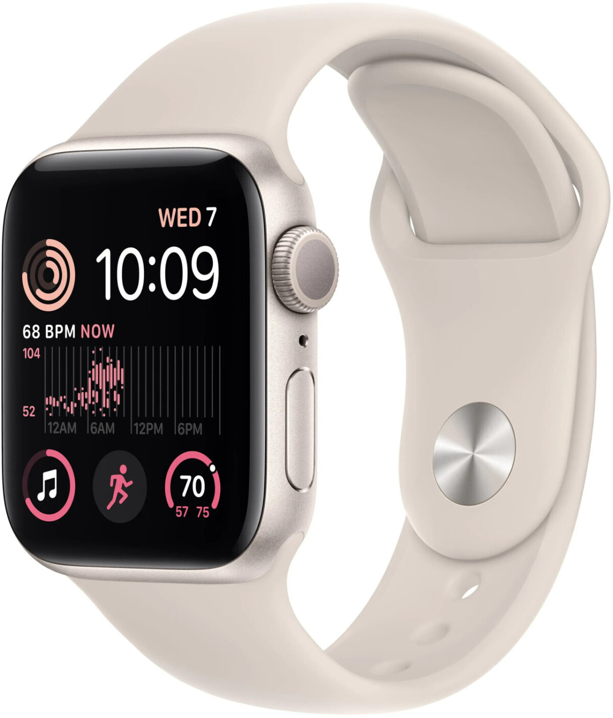 Apple Watch SE 2022 GPS 40 mm aluminio beige correa deportiva beige
