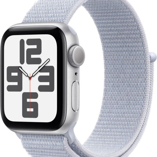 Apple Watch SE 2022 GPS 40 mm plata correa Loop deportiva azul nube