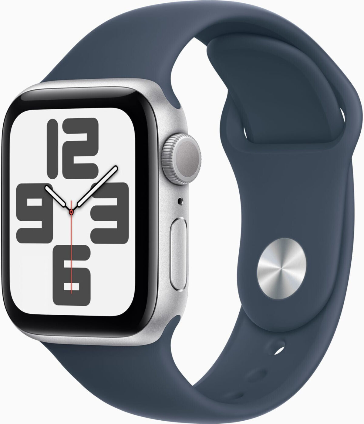 Apple Watch SE 2022 GPS 40 mm plata correa deportiva azul tormenta S/M