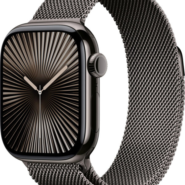 Apple Watch Series 10 4G 42 mm titanio pizarra pulsera Milanese Loop pizarra