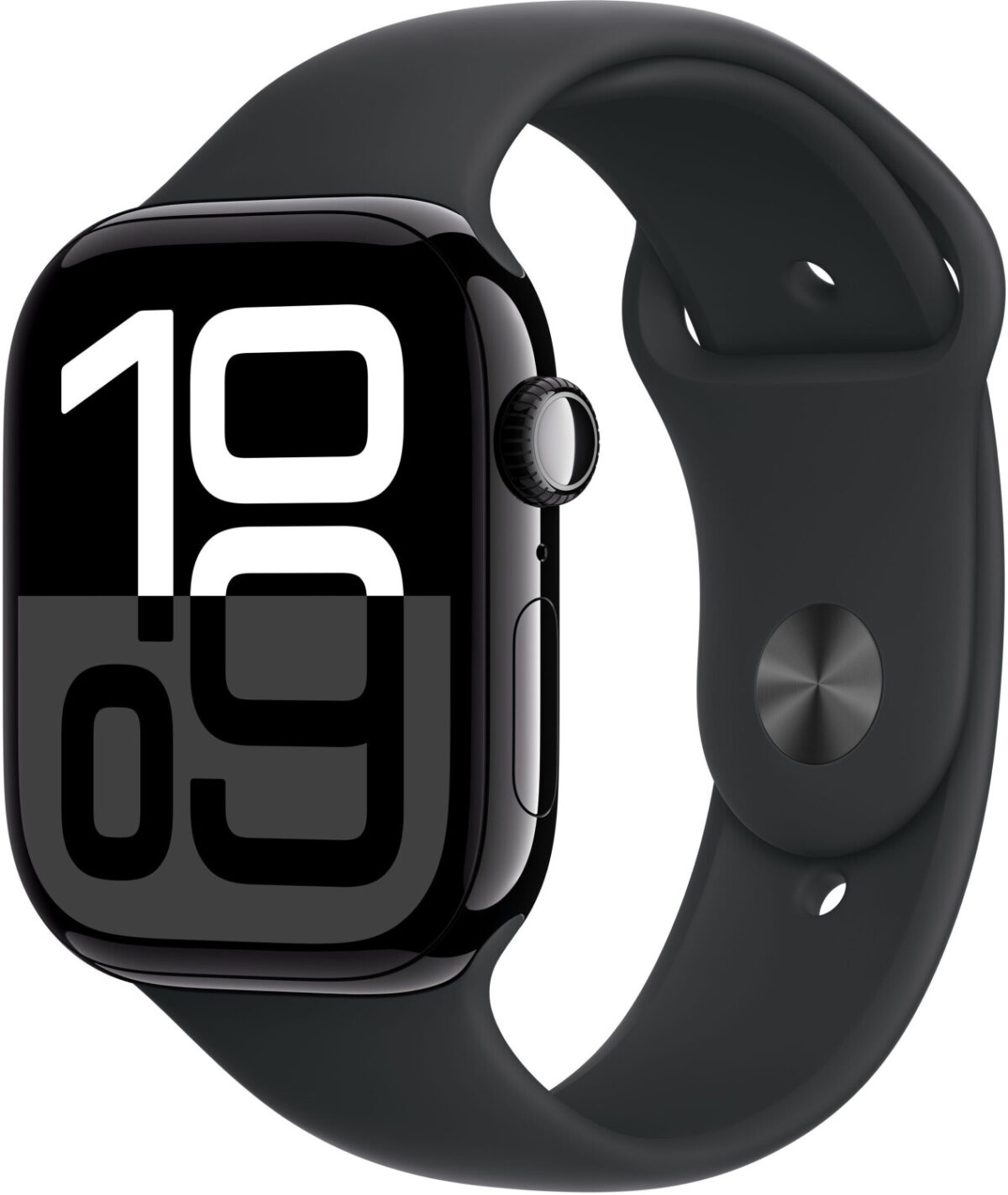 Apple Watch Series 10 4G 46 mm aluminio negro azabache correa deportiva negra S/M
