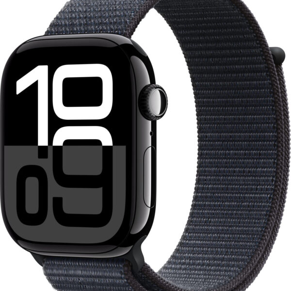 Apple Watch Series 10 GPS 46 mm aluminio negro azabache correa loop deportiva tinta
