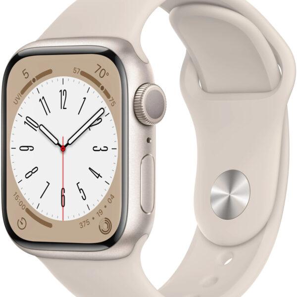 Apple Watch Series 8 GPS 41 mm aluminio beige correa deportiva beige