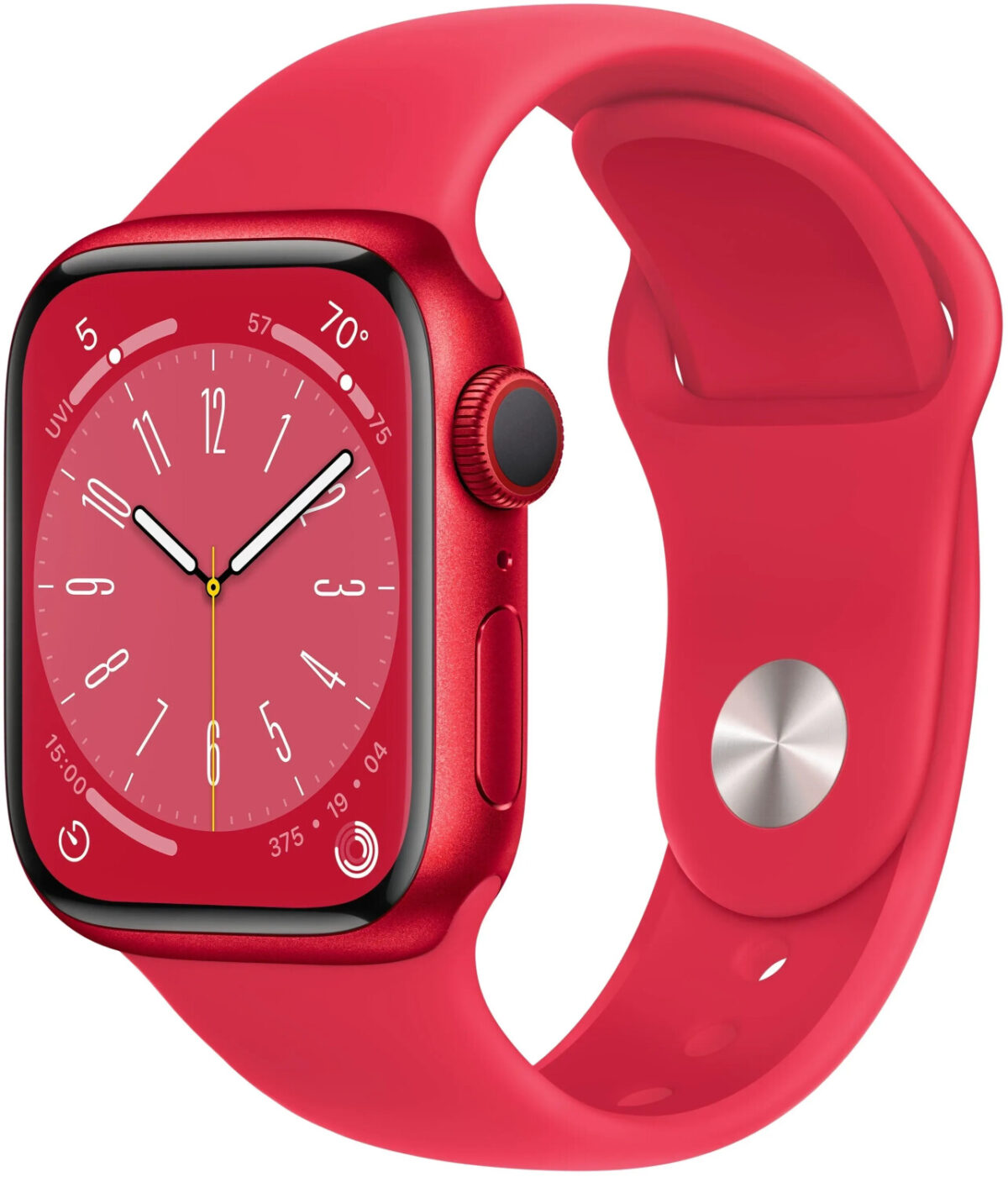 Apple Watch Series 8 GPS 41 mm aluminio rojo (RED) correa deportiva roja (RED)