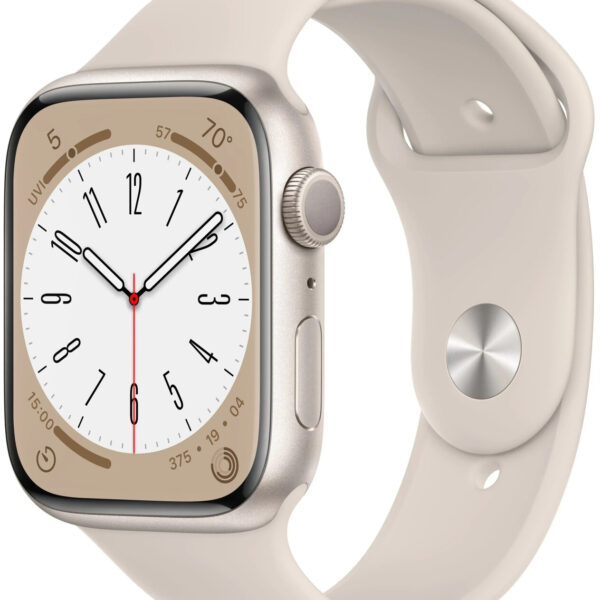 Apple Watch Series 8 GPS 45 mm aluminio beige correa deportiva beige