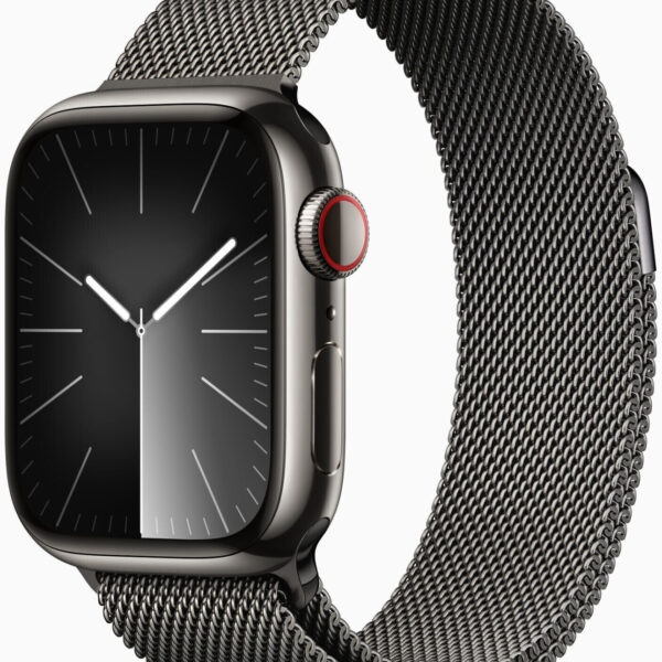 Apple Watch Series 9 4G 41 mm acero inoxidable negro pulsera Milanese loop grafito