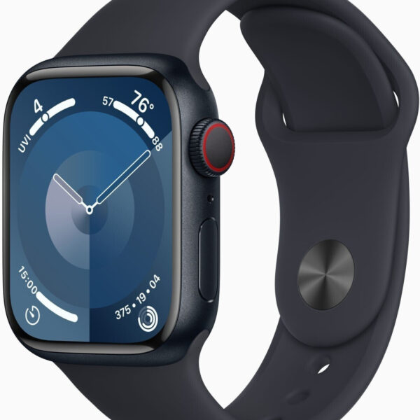 Apple Watch Series 9 4G 41 mm aluminio negro correa deportiva medianoche S/M