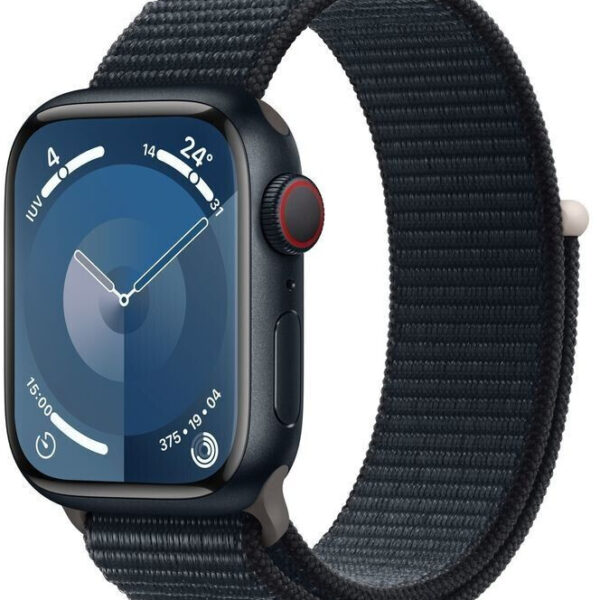 Apple Watch Series 9 4G 41 mm aluminio negro correa loop deportiva medianoche
