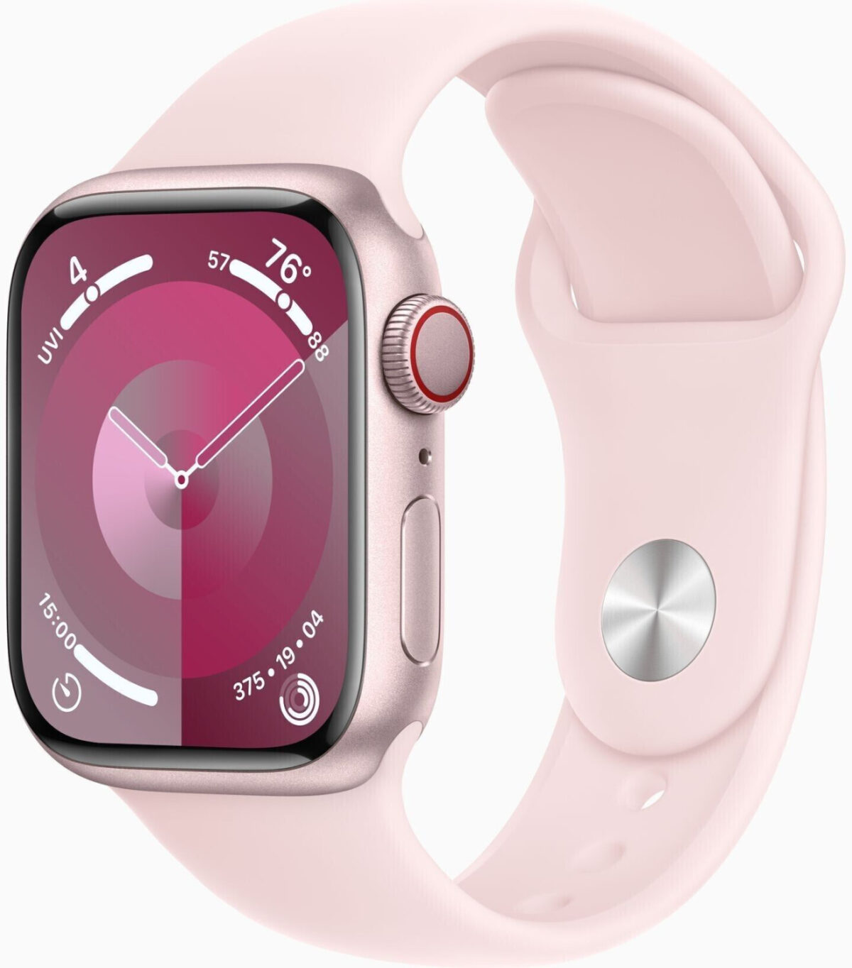 Apple Watch Series 9 4G 41 mm aluminio rosa correa deportiva rosa S/M