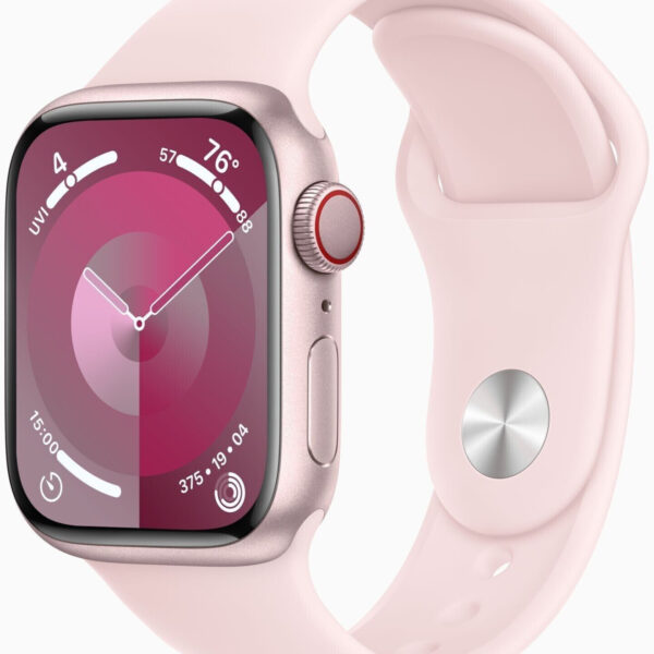Apple Watch Series 9 4G 41 mm aluminio rosa correa deportiva rosa S/M