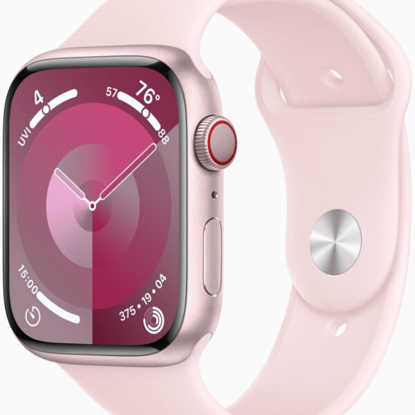 Apple Watch Series 9 4G 45 mm aluminio rosa correa deportiva rosa M/L