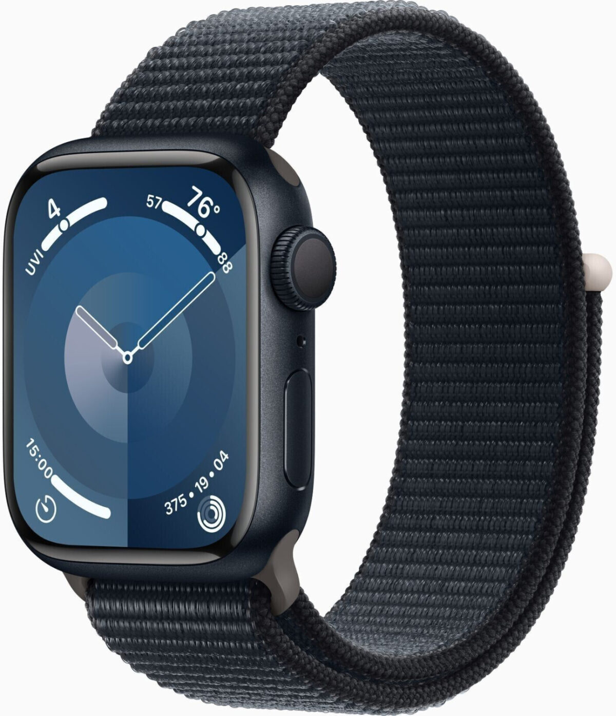 Apple Watch Series 9 GPS 41 mm aluminio negro correa loop deportiva medianoche