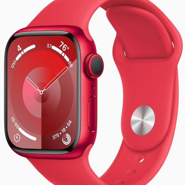 Apple Watch Series 9 GPS 41 mm aluminio rojo (RED) correa deportiva roja (RED) M/L