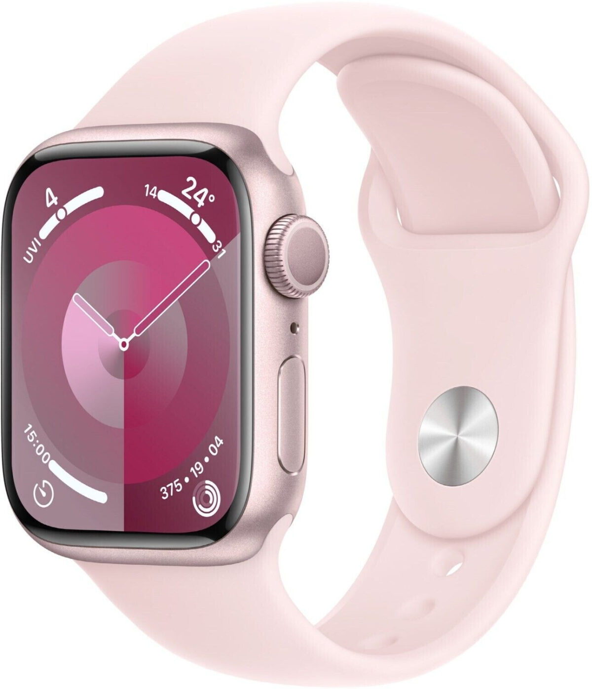Apple Watch Series 9 GPS 41 mm aluminio rosa correa deportiva rosa M/L
