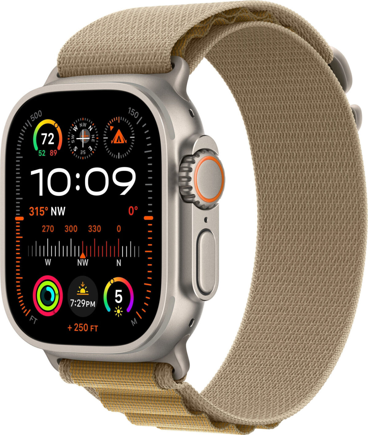 Apple Watch Ultra 2 (2024) titanio natural correa Loop Alpine canela M