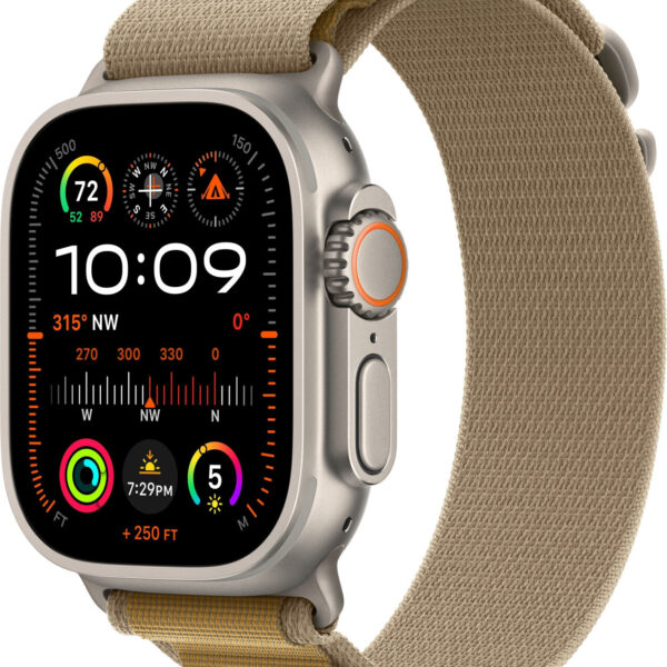 Apple Watch Ultra 2 (2024) titanio natural correa Loop Alpine canela M