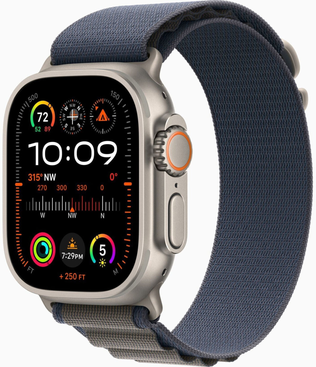 Apple Watch Ultra 2 titanio correa loop Alpine azul grande