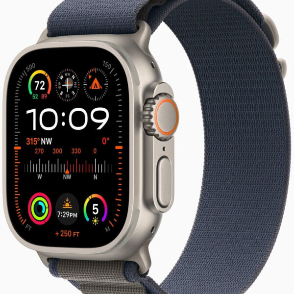 Apple Watch Ultra 2 titanio correa loop Alpine azul grande