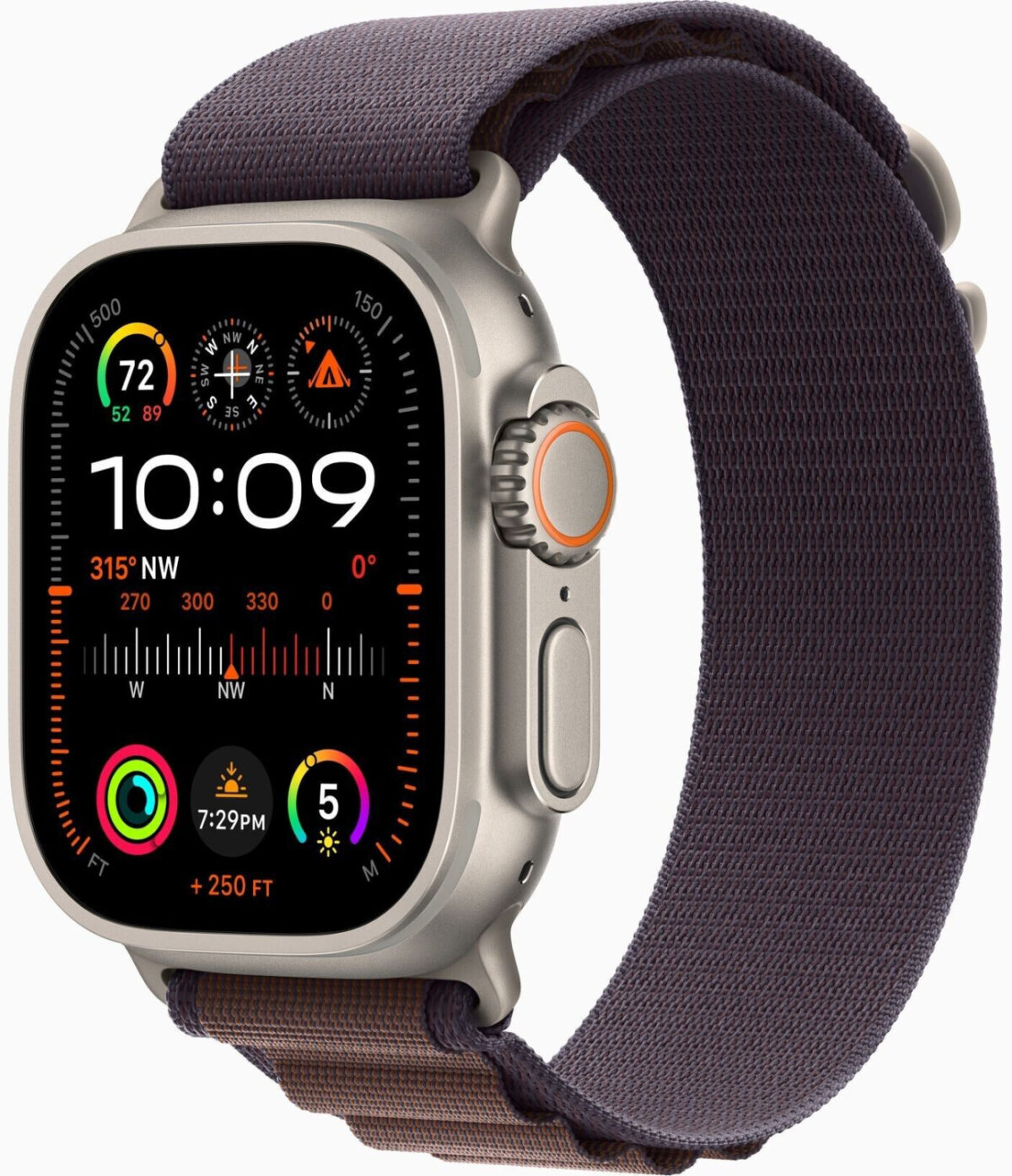 Apple Watch Ultra 2 titanio correa loop Alpine indigo pequeña