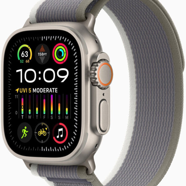 Apple Watch Ultra 2 titanio correa loop Trail verde/gris M/L
