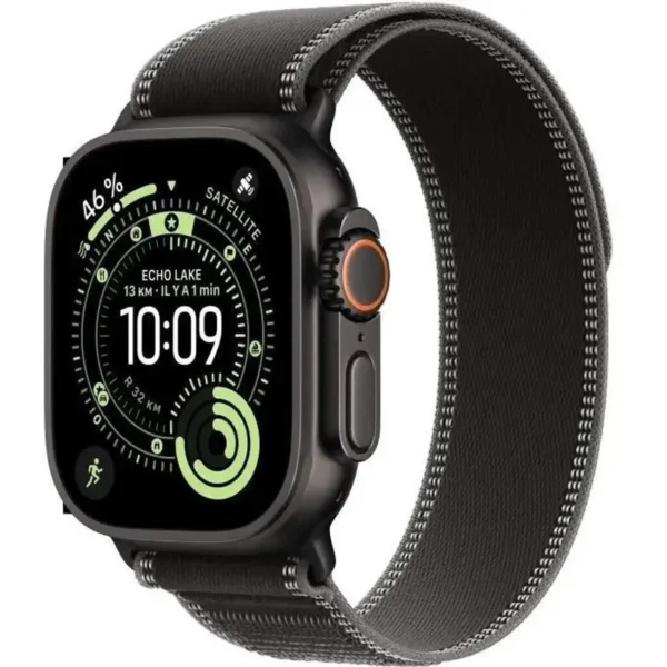 Apple Watch Ultra 3 titanio negro correa Loop Trail negra M/L - Nuevo
