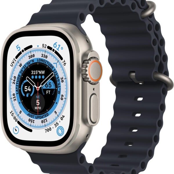 Apple Watch Ultra titanio correa ocean negra