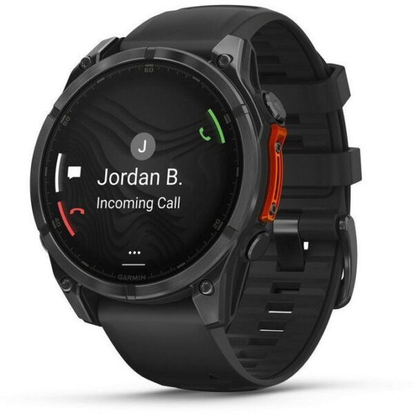 Garmin fenix® 8 47mm AMOLED Slate grey/Black silicone band