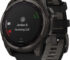 Garmin fenix® 8 47mm Solar Sapphire Carbon grey titanium Black/pebble grey silicone band