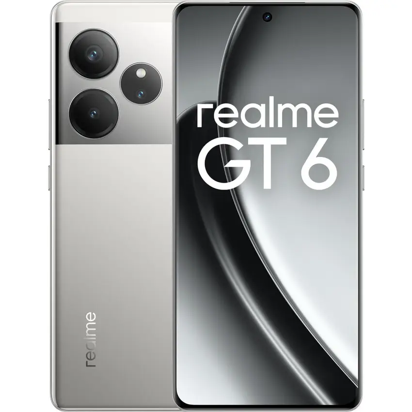 realme-gt-6-256gb-plateado-nuevo-sin-sello-chollo Realme GT 6 256GB plateado - Nuevo solo abierto - Imagen 1