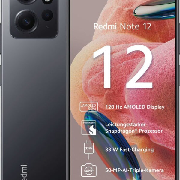 Xiaomi Redmi Note 12 4G 4GB 64GB gris