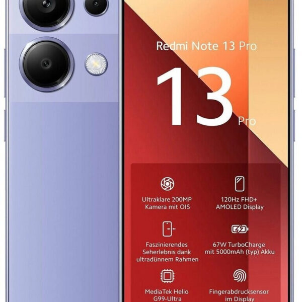 Xiaomi Redmi Note 13 Pro 4G 12GB 512GB violeta