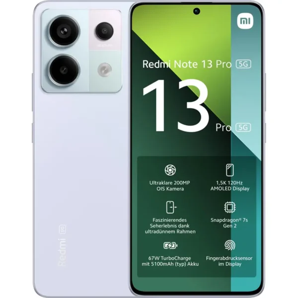 Xiaomi Redmi Note 13 Pro 5G 8GB 256GB violeta - Como nuevo