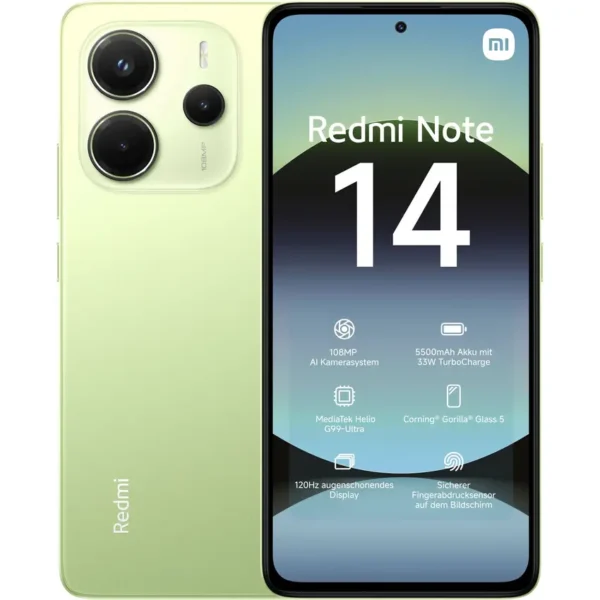 Xiaomi Redmi Note 14 4G 6GB 128GB verde - Como nuevo