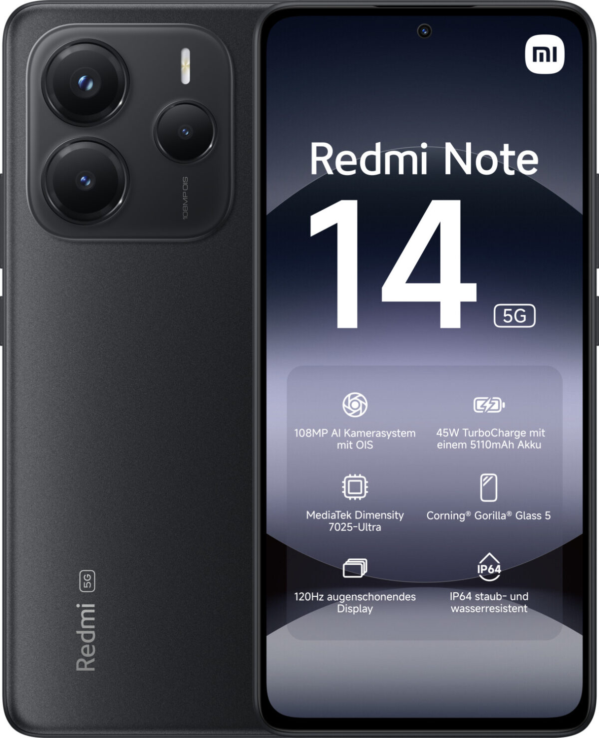 Xiaomi Redmi Note 14 5G 256GB negro Como Nuevo - Imagen 1